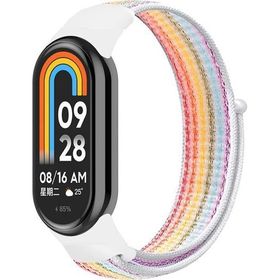 Microsonic Xiaomi Mi Band 8 Hasırlı Woven Sport Loop Renkli Kordon