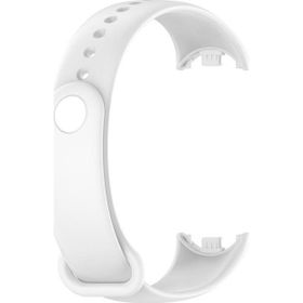 Microsonic Xiaomi Mi Band 8 Silikon Beyaz Kordon