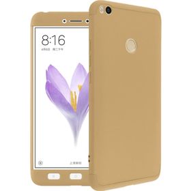 Microsonic Xiaomi Mi Max 2 Double Dip 360 Protective Gold Kılıf