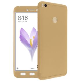Microsonic Xiaomi Mi Max 2 Double Dip 360 Protective Gold Kılıf