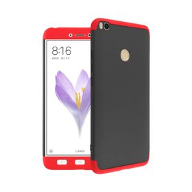 Microsonic Xiaomi Mi Max 2 Double Dip 360 Protective Siyah Kırmızı Kılıf