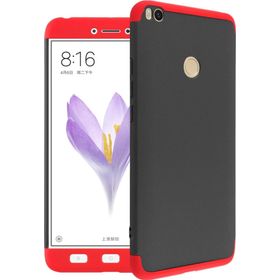 Microsonic Xiaomi Mi Max 2 Double Dip 360 Protective Siyah Kırmızı Kılıf