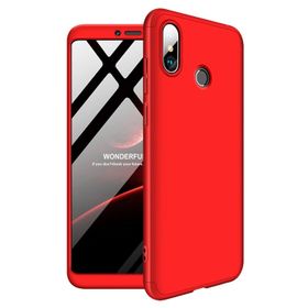 Microsonic Xiaomi Mi Max 3 Double Dip 360 Protective Kırmızı Kılıf