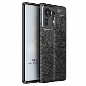 Microsonic Xiaomi Mi Mix 4 Deri Dokulu Silikon Siyah Kılıf