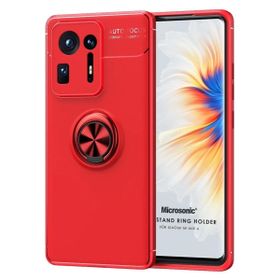 Microsonic Xiaomi Mi Mix 4 Kickstand Ring Holder Kırmızı Cep Telefonu Kılıfı