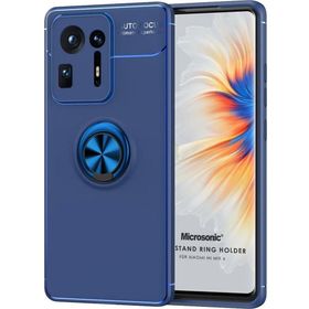 Microsonic Xiaomi Mi Mix 4 Kickstand Ring Holder Lacivert Cep Telefonu Kılıfı