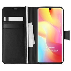 Microsonic Xiaomi Mi Note 10 Lite Delux Leather Wallet Siyah Kılıf