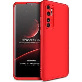 Microsonic Xiaomi Mi Note 10 Lite Double Dip 360 Protective Kırmızı Cep Telefonu Kılıfı