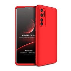 Microsonic Xiaomi Mi Note 10 Lite Double Dip 360 Protective Kırmızı Cep Telefonu Kılıfı