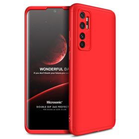 Microsonic Xiaomi Mi Note 10 Lite Double Dip 360 Protective Kırmızı Cep Telefonu Kılıfı