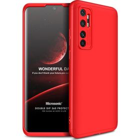 Microsonic Xiaomi Mi Note 10 Lite Double Dip 360 Protective Kırmızı Cep Telefonu Kılıfı