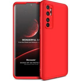 Microsonic Xiaomi Mi Note 10 Lite Double Dip 360 Protective Kırmızı Cep Telefonu Kılıfı
