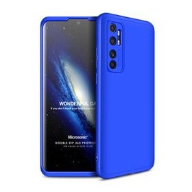 Microsonic Xiaomi Mi Note 10 Lite Double Dip 360 Protective Mavi Cep Telefonu Kılıfı