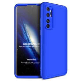 Microsonic Xiaomi Mi Note 10 Lite Double Dip 360 Protective Mavi Cep Telefonu Kılıfı