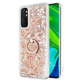Microsonic Xiaomi Mi Note 10 Lite Glitter Liquid Holder Gold Cep Telefonu Kılıfı