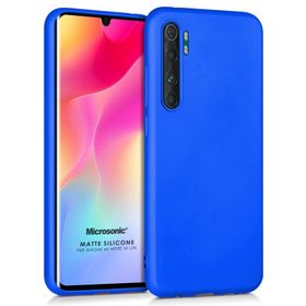 Microsonic Xiaomi Mi Note 10 Mavi Matte Silicone Kılıf