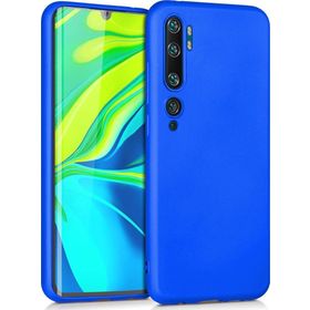 Microsonic Xiaomi Mi Note 10 Mavi Matte Silicone Kılıf