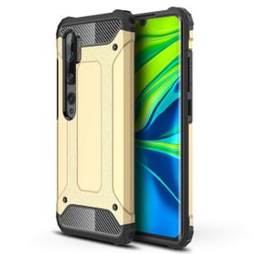 Microsonic Xiaomi Mi Note 10 Pro Rugged Armor Gold Cep Telefonu Kılıfı