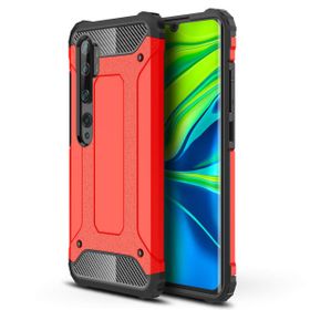 Microsonic Xiaomi Mi Note 10 Pro Rugged Armor Kırmızı Cep Telefonu Kılıfı