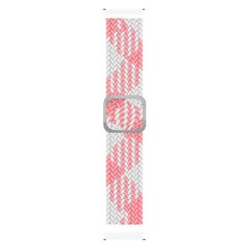 Microsonic Xiaomi Mi Watch Braided Loop Band Pembe Beyaz Kordon