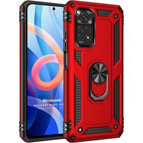 Microsonic Xiaomi Note 11S Military Ring Holder Cep Telefonu Kılıfı