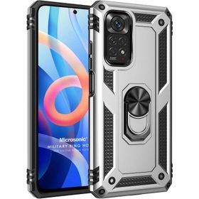 Microsonic Xiaomi Note 11S Military Ring Holder Cep Telefonu Kılıfı