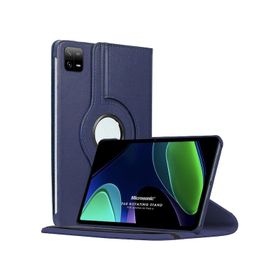 Microsonic Xiaomi Pad 6 360 Rotating Stand Deri Lacivert Kılıf