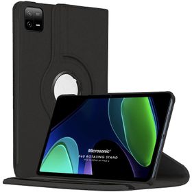 Microsonic Xiaomi Pad 6 360 Rotating Stand Deri Siyah Kılıf
