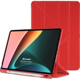 Microsonic Xiaomi Pad 6 Origami Pencil Kırmızı Kılıf