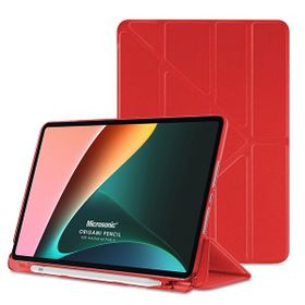 Microsonic Xiaomi Pad 6 Origami Pencil Kırmızı Kılıf