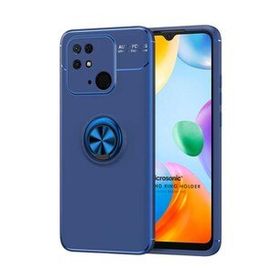 Microsonic Xiaomi Poco C40 Kickstand Ring Holder Lacivert Kılıf