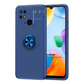 Microsonic Xiaomi Poco C40 Kickstand Ring Holder Lacivert Kılıf