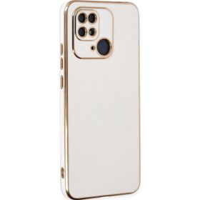 Microsonic Xiaomi Poco C40 Olive Plated Beyaz Kılıf