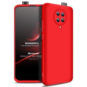 Microsonic Xiaomi Poco F2 Pro Double Dip 360 Protective Kırmızı Kılıf