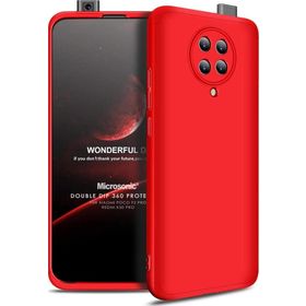 Microsonic Xiaomi Poco F2 Pro Double Dip 360 Protective Kırmızı Kılıf