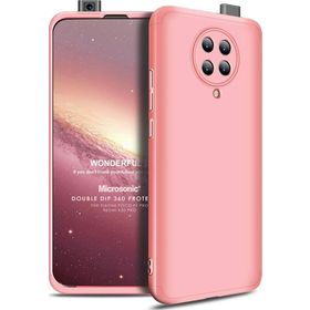 Microsonic Xiaomi Poco F2 Pro Double Dip 360 Protective Rose Gold Kılıf