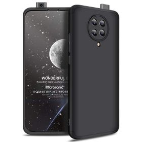 Microsonic Xiaomi Poco F2 Pro Double Dip 360 Protective Siyah Kılıf