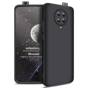Microsonic Xiaomi Poco F2 Pro Double Dip 360 Protective Siyah Kılıf