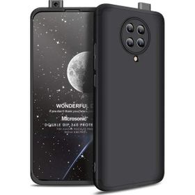 Microsonic Xiaomi Poco F2 Pro Double Dip 360 Protective Siyah Kılıf