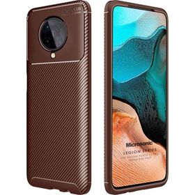 Microsonic Xiaomi Poco F2 Pro Legion Series Kahverengi Kılıf