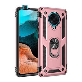 Microsonic Xiaomi Poco F2 Pro Military Ring Holder Rose Gold Kılıf