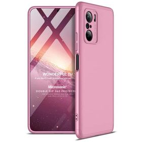 Microsonic Xiaomi Poco F3 Double Dip 360 Protective Rose Gold Kılıf