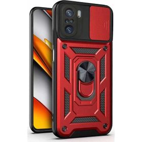 Microsonic Xiaomi Poco F3 Impact Resistant Kırmızı Kılıf