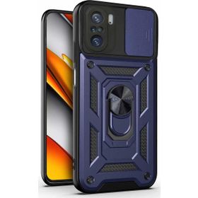 Microsonic Xiaomi Poco F3 Impact Resistant Lacivert Kılıf