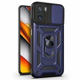 Microsonic Xiaomi Poco F3 Impact Resistant Lacivert Kılıf