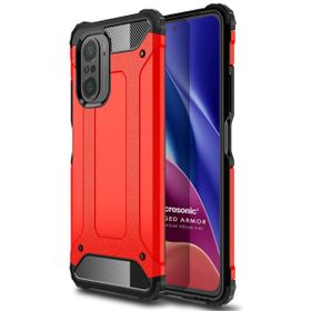 Microsonic Xiaomi Poco F3 Rugged Armor Kırmızı Kılıf