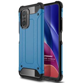 Microsonic Xiaomi Poco F3 Rugged Armor Mavi Kılıf
