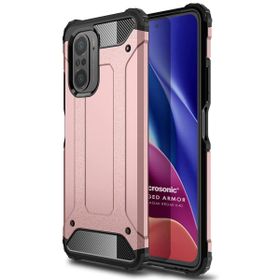 Microsonic Xiaomi Poco F3 Rugged Armor Rose Gold Kılıf