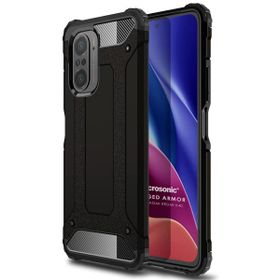 Microsonic Xiaomi Poco F3 Rugged Armor Siyah Kılıf