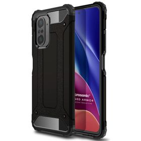Microsonic Xiaomi Poco F3 Rugged Armor Siyah Kılıf